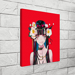Холст квадратный Anime vampire girl, цвет: 3D-принт — фото 2