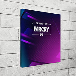 Холст квадратный Far Cry gaming champion: рамка с лого и джойстиком, цвет: 3D-принт — фото 2