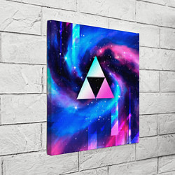 Холст квадратный Zelda неоновый космос, цвет: 3D-принт — фото 2