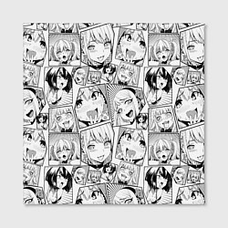 Холст квадратный Anime hentai ahegao, цвет: 3D-принт — фото 2