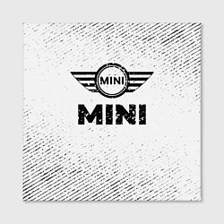 Холст квадратный Mini с потертостями на светлом фоне, цвет: 3D-принт — фото 2