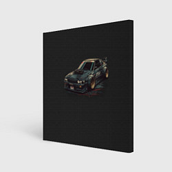 Холст квадратный Nissan Skyline 2000 gtr, цвет: 3D-принт