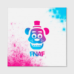 Холст квадратный FNAF neon gradient style, цвет: 3D-принт — фото 2
