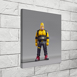 Холст квадратный Homer Simpson - ninja - neural network, цвет: 3D-принт — фото 2