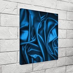Холст квадратный Синий шёлк, цвет: 3D-принт — фото 2
