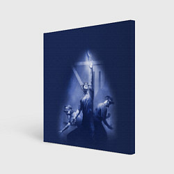 Холст квадратный The Outlast Trials игра, цвет: 3D-принт