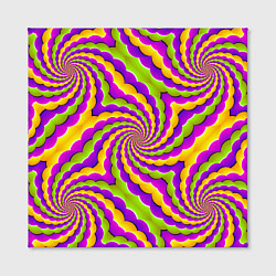 Холст квадратный Красивая иллюзия вращения, цвет: 3D-принт — фото 2