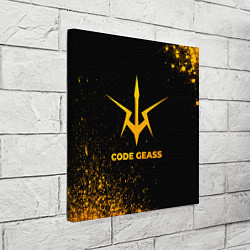 Холст квадратный Code Geass - gold gradient, цвет: 3D-принт — фото 2