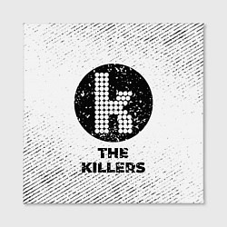 Холст квадратный The Killers с потертостями на светлом фоне, цвет: 3D-принт — фото 2