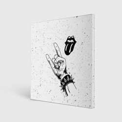 Холст квадратный Rolling Stones и рок символ, цвет: 3D-принт