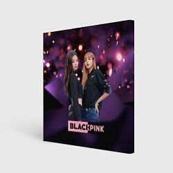 Картина квадратная Blackpink purple