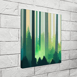 Холст квадратный Прохладный лес, цвет: 3D-принт — фото 2