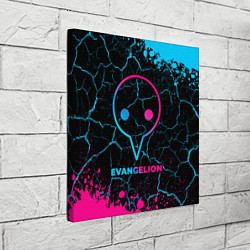 Холст квадратный Evangelion - neon gradient, цвет: 3D-принт — фото 2