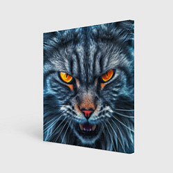 Картина квадратная Angry cat