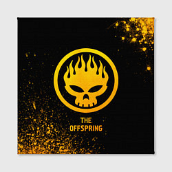 Холст квадратный The Offspring - gold gradient, цвет: 3D-принт — фото 2
