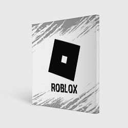 Холст квадратный Roblox glitch на светлом фоне, цвет: 3D-принт