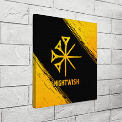 Холст квадратный Nightwish - gold gradient, цвет: 3D-принт — фото 2