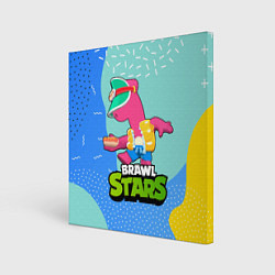 Холст квадратный Doug Brawl Stars, цвет: 3D-принт