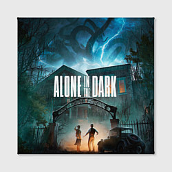 Холст квадратный Особняк Alone in the dark, цвет: 3D-принт — фото 2