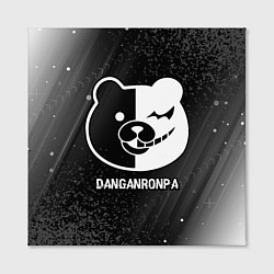 Холст квадратный Danganronpa glitch на темном фоне, цвет: 3D-принт — фото 2