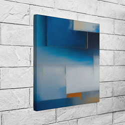 Холст квадратный Синяя палитра, цвет: 3D-принт — фото 2