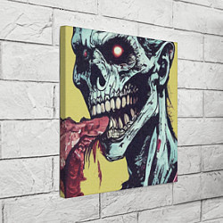 Холст квадратный Злой панк зомби арт, цвет: 3D-принт — фото 2