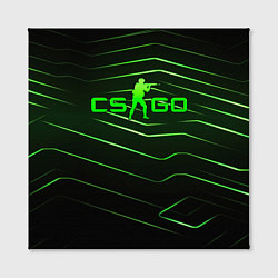 Холст квадратный CS GO dark green, цвет: 3D-принт — фото 2