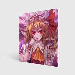 Холст квадратный Touhou Project Flandre Scarlet, цвет: 3D-принт