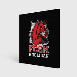 Холст квадратный FCSM hooligan, цвет: 3D-принт