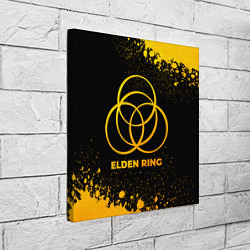Холст квадратный Elden Ring - gold gradient, цвет: 3D-принт — фото 2