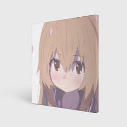 Холст квадратный Toradora Тайга Айсака, цвет: 3D-принт