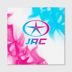 Холст квадратный JAC neon gradient style, цвет: 3D-принт — фото 2