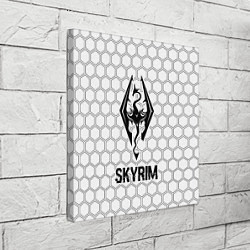 Холст квадратный Skyrim glitch на светлом фоне, цвет: 3D-принт — фото 2