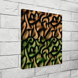 Холст квадратный Мягкие завитушки, цвет: 3D-принт — фото 2