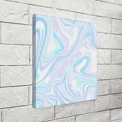 Холст квадратный Абстракция голубая плазма, цвет: 3D-принт — фото 2