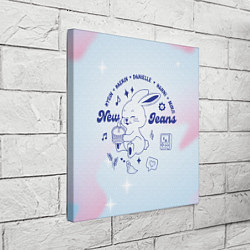 Холст квадратный Newjeans bunny, цвет: 3D-принт — фото 2