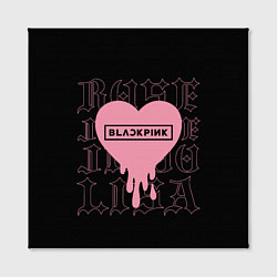 Холст квадратный Blackpink: Jisoo Jennie Rose Lisa, цвет: 3D-принт — фото 2