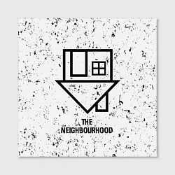 Холст квадратный The Neighbourhood glitch на светлом фоне, цвет: 3D-принт — фото 2