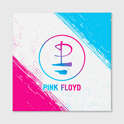 Холст квадратный Pink Floyd neon gradient style, цвет: 3D-принт — фото 2
