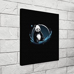 Холст квадратный Панда сидит, цвет: 3D-принт — фото 2
