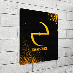 Холст квадратный Evanescence - gold gradient, цвет: 3D-принт — фото 2