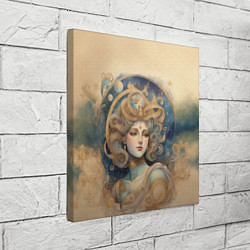 Холст квадратный Ретро иллюстрация богини, цвет: 3D-принт — фото 2