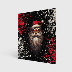 Холст квадратный Evil Santa Claus, цвет: 3D-принт