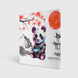 Холст квадратный Funny panda - China, цвет: 3D-принт