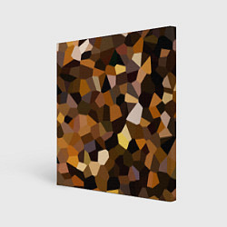 Холст квадратный Кофейная мозаика, цвет: 3D-принт