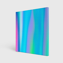 Холст квадратный Неоновые голографические линии, цвет: 3D-принт