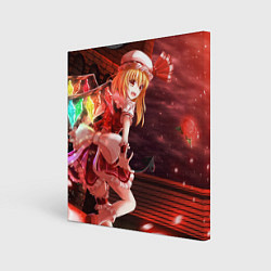Холст квадратный Touhou Project Flandre cute happy, цвет: 3D-принт
