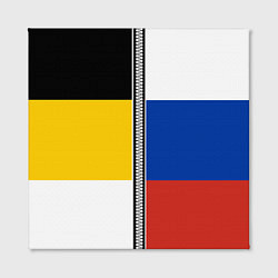 Холст квадратный Россия - патриот, цвет: 3D-принт — фото 2