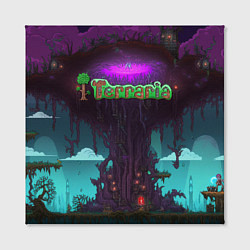 Холст квадратный Terraria tree, цвет: 3D-принт — фото 2