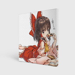 Холст квадратный Touhou Project Рейму Cute, цвет: 3D-принт